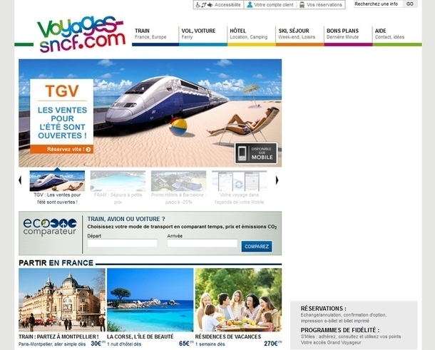 Le développement de voyages-sncf.com passe par la technologie. Le mobile représente désormais 20% de l’audience du site, soit un doublement par rapport à 2010 - DR Le développement de voyages-sncf.com passe par la technologie. Le mobile représente désormais 20% de l’audience du site, soit un doublement par rapport à 2010 - DR