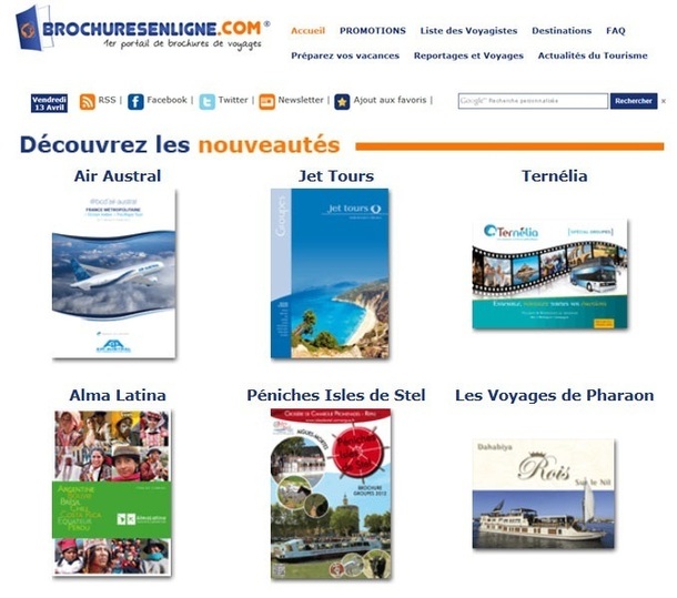 Cette semaine, douze catalogues font leur entrée sur Brochuresenligne.com - Capture d'écran