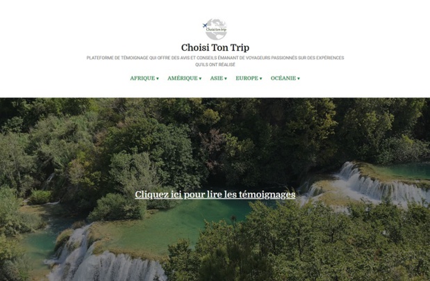 Le format du site se veut minimaliste et facile à lire afin de trouver les informations de manière rapide et efficace - DR : Capture d'écran Choisi Ton Trip Le format du site se veut minimaliste et facile à lire afin de trouver les informations de manière rapide et efficace - DR : Capture d'écran Choisi Ton Trip
