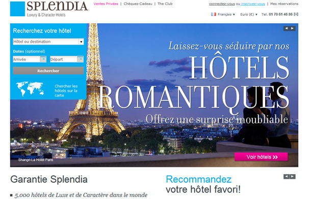 Splendia regroupe 5 000 hôtels dans 120 pays, sur une offre potentielle de 100 000 hôtels et chambres d'hôtes de luxe dans le monde - DR Splendia regroupe 5 000 hôtels dans 120 pays, sur une offre potentielle de 100 000 hôtels et chambres d'hôtes de luxe dans le monde - DR