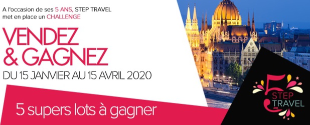 Step Travel fait gagner des nuits d'hôtels pour ses 5 ans Step Travel fait gagner des nuits d'hôtels pour ses 5 ans