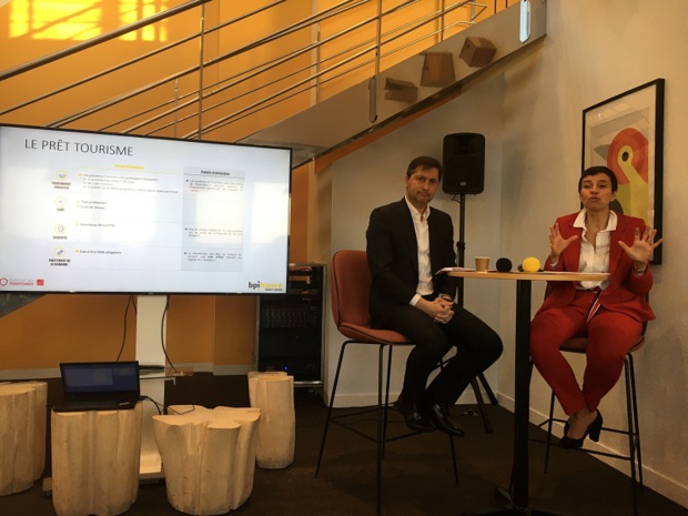 Antoine Troesch, directeur de l’investissement de la Banque des territoires et Anne Guérin, directrice exécutive de Bpifrance ont annoncé en conférence de presse, ce lundi 20 janvier 2020, le lancement du prêt tourisme. – DR : CL Antoine Troesch, directeur de l’investissement de la Banque des territoires et Anne Guérin, directrice exécutive de Bpifrance ont annoncé en conférence de presse, ce lundi 20 janvier 2020, le lancement du prêt tourisme. – DR : CL