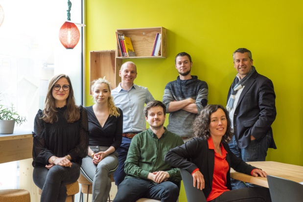 L'équipe de la start-up nantaise Peek'in - DR L'équipe de la start-up nantaise Peek'in - DR