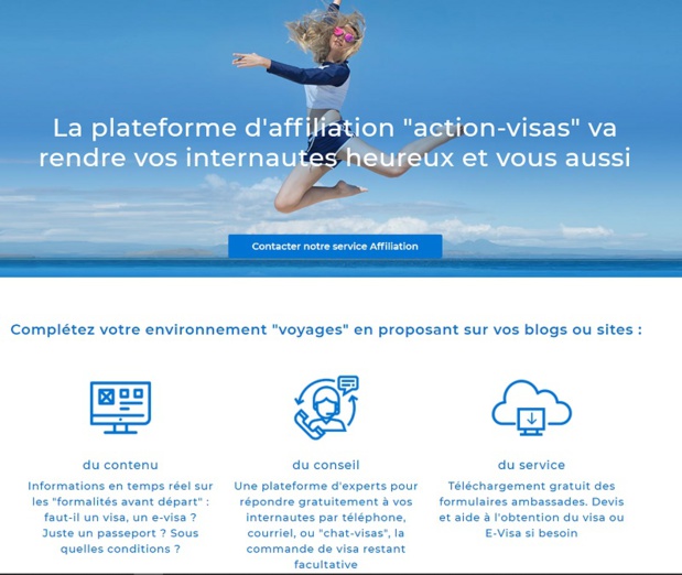 Fournissez informations et services visas depuis votre site ou blog (photo: Action-Visas)