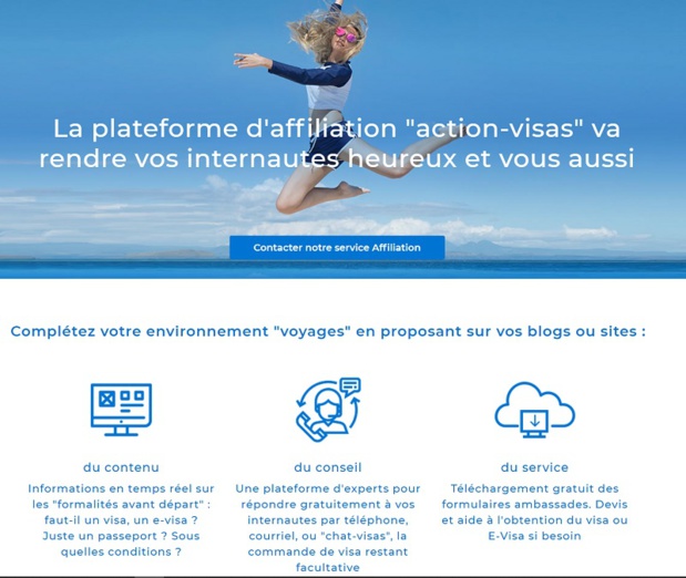Fournissez informations et services visas depuis votre site ou blog (photo: Action-Visas) Fournissez informations et services visas depuis votre site ou blog (photo: Action-Visas)