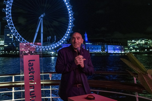 Lastminute est devenu le 19 février 2020 le sponsor officiel du London Eye, la grande roue emblématique de Londres. Ici, Marco Corradino, directeur exécutif de Lastminute.com, lors du lancement de ce partenariat - DR : LastMinute