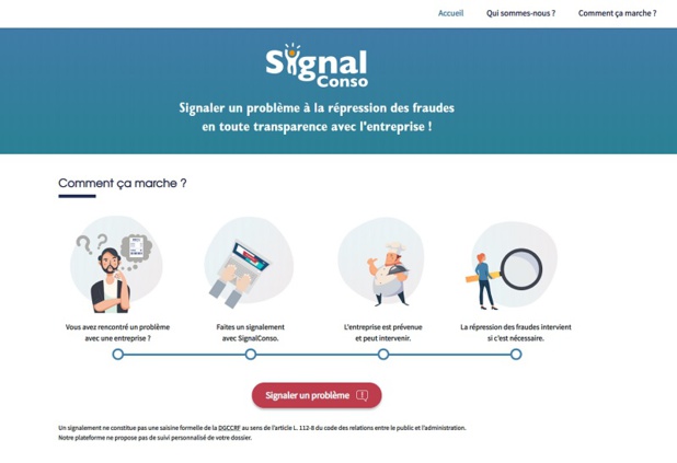 Erreurs, fraudes, arnaques, manquements aux règles de sécurité... le dispositif d’alerte permet de signaler en quelques clics des difficultés dans le domaine de la consommation et d’obtenir des conseils pour agir - DR : SignalConso