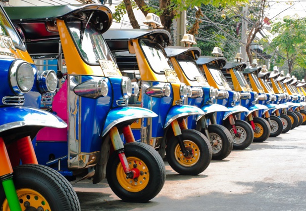 Comme les tuk-tuk, le tourisme en Thaïlande est à l'arrêt, les réservations s'effondrent face à l'hystérie médiatique du coronavirus - DR : Depositphotos @boonsom