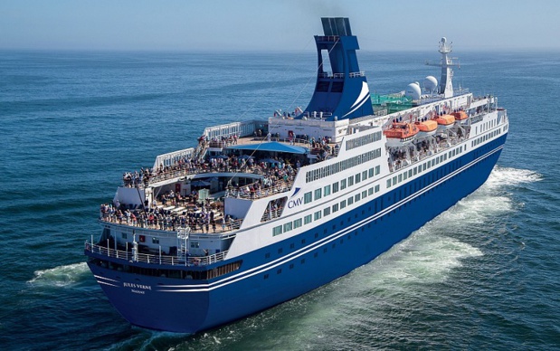 Les sept navires de CMV (dont le Jules Verne) navigueront en convoi en montant et descendant la rivière de la Meuse sur 28 milles marins - DR : CMV Les sept navires de CMV (dont le Jules Verne) navigueront en convoi en montant et descendant la rivière de la Meuse sur 28 milles marins - DR : CMV