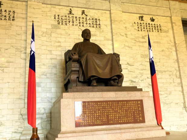 Tchai Kang Check, défait par la République populaire de Chine se réfugie à Taiwan. Il en est aujourd'hui le symbole et  le garant de la liberté /crédit photo JDL