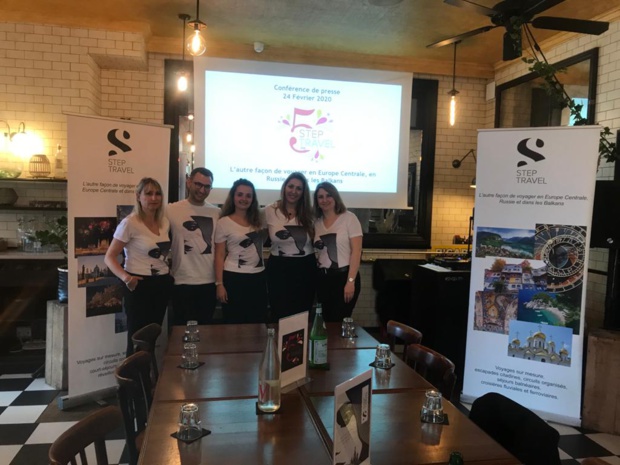 L'équipe de Step Travel, le 24 février 2020 © DR L'équipe de Step Travel, le 24 février 2020 © DR