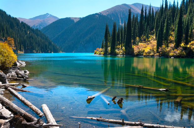 Lac Kolsay, à proximité d’Almaty, Kazakhstan
