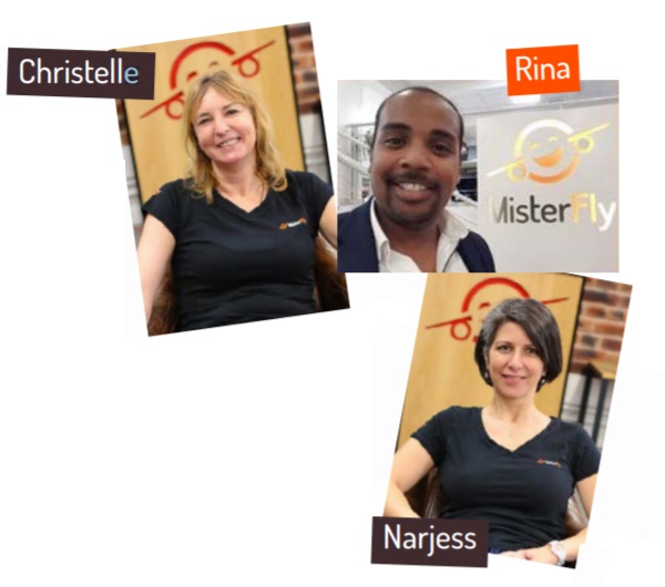 Narjess Lakhneche, Christelle Holbé et Rina Andria - DR Narjess Lakhneche, Christelle Holbé et Rina Andria - DR