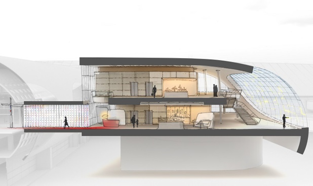 Le croquis du futur terminal - DR Le croquis du futur terminal - DR