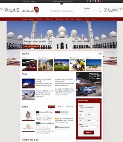 Abu Dhabi Tourism Authority : nouvelle version du site Internet