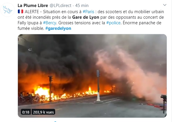 Paris : incendie près de la Gare de Lyon