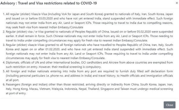 Coronavirus Inde : les voyageurs qui ont visité l'Italie pourraient se voir refuser l'entrée Coronavirus Inde : les voyageurs qui ont visité l'Italie pourraient se voir refuser l'entrée