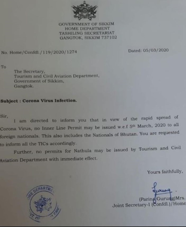 Inde: Interdiction d'entrée au Sikkim pour les étrangers Inde: Interdiction d'entrée au Sikkim pour les étrangers