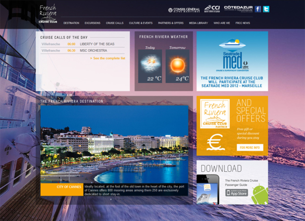 French Riviera Cruise Club : le site web fait peau neuve