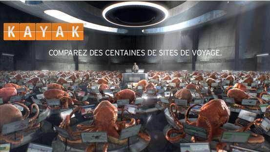 Comparateurs de voyages : Kayak lance une campagne de publicité