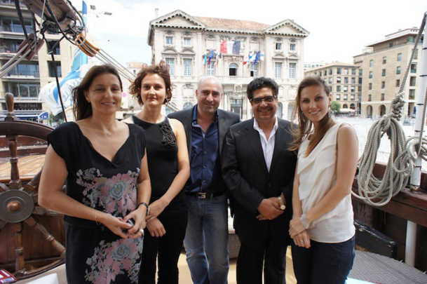 Valerie Reynaud (Tour Indicom), Mylène Campalto (Abbey Tours), Alexandre Chakarian (Tour Indicom), Amin Salama directeur de Tour Indicom, et Maria (Tour Indicom) - Photo TourMaG.com