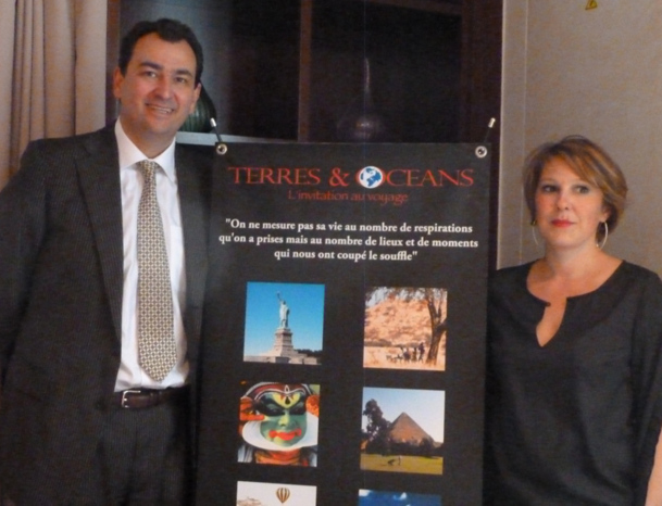 Pierre Eric Rémoleux, président du Groupe Perestrat et de Terres & Océans et Fanny Cadudal, directrice générale Pierre Eric Rémoleux, président du Groupe Perestrat et de Terres & Océans et Fanny Cadudal, directrice générale