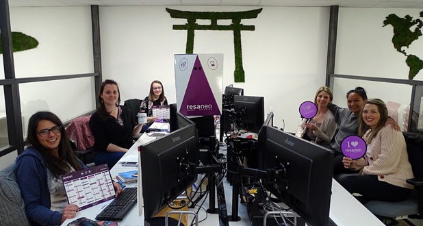 L'équipe très soudée de Resaneo, mais ça c'était avant... le confinement ! /crédit photo dr L'équipe très soudée de Resaneo, mais ça c'était avant... le confinement ! /crédit photo dr