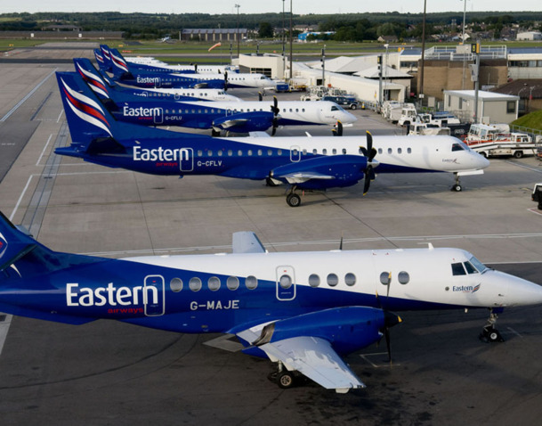 Une étude de marché a amenée la compagnie à choisir Dijon, en 2010, pour installer deux liaisons, Bordeaux et Toulouse à raison de deux rotations quotidiennes - Photo DR Eastern Airways