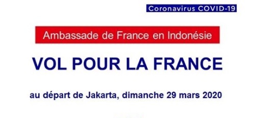 Vols spéciaux au départ d'Indonésie dimanche et lundi Vols spéciaux au départ d'Indonésie dimanche et lundi