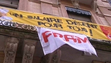En décembre 2011, les salariés de Fram se sont mis en grève pendant 4 jours. Une première pour le TO toulousain - Photo FR3 DR