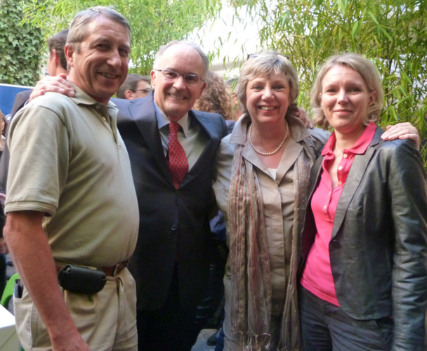 De g. à d., Gérard Caput délégué commercial Beachcomber Tours pour la région Centre et Rhôle Alpes, Pierre Blanc directeur régions Paris - IDF - Nord - Centre Val de Loire de Carlson Wagonlit Voyages, Carole Peyre directrice de Beachcomber Tours et  Emmanuelle Bach-Donnard, directrice Marketing & Communication Havas Voyages - Photo DR