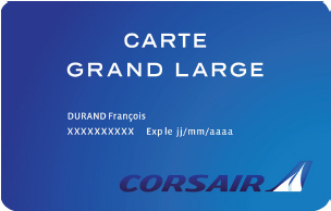 Corsair lance une carte d'abonnement pour ses passagers premium
