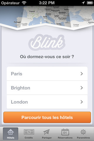 L'application de Blink Booking permet de réserver une chambre d'hôtel à la dernière minute - DR