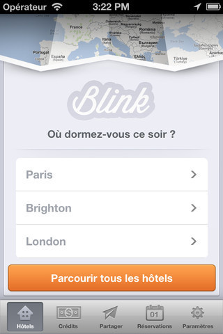 L'application de Blink Booking permet de réserver une chambre d'hôtel à la dernière minute - DR L'application de Blink Booking permet de réserver une chambre d'hôtel à la dernière minute - DR