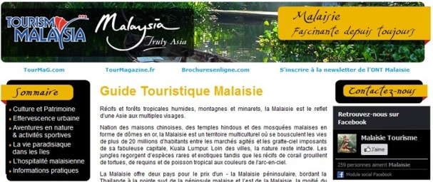 Le manuel de vente en ligne consacré à la Malaisie est publié sur TourMaG.com - Capture d'écran