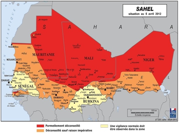 Tout le Nord du Mali est "formellement déconseillé" par le Quai d'Orsay - DR www.diplomatie.gouv.fr