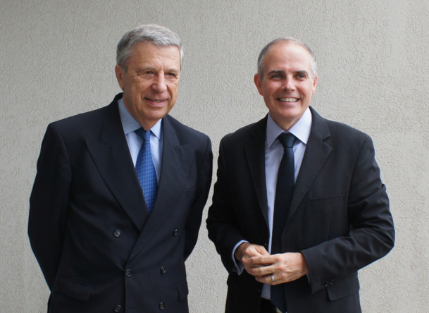 Jean-François Brando, Président de l'aéroport Marseille-Provence, et Patrick Malval, DG Commercial Europe de l'Ouest - Photo DR