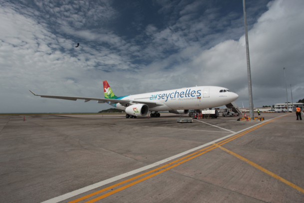 Air Seychelles a accueilli son premier appareil A330-200 appelé Aldabra*, jeudi 5 juillet. - Photo DR Air Seychelles a accueilli son premier appareil A330-200 appelé Aldabra*, jeudi 5 juillet. - Photo DR