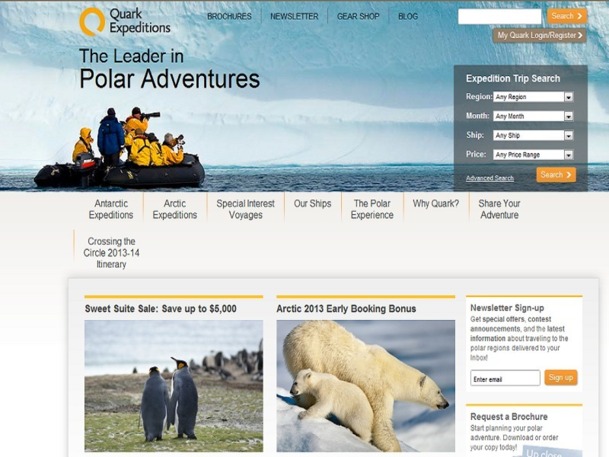Quark Expeditions met la protection de l'environnement au coeur de ses priorités - Capture d'écran Quark Expeditions met la protection de l'environnement au coeur de ses priorités - Capture d'écran