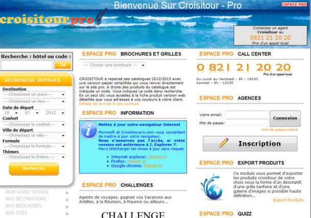 Depuis mars 2012, une agence qui se connecte au portail pro peut envoyer en deux clics une fiche produit complète entièrement à ses couleurs directement à ses clients. Depuis mars 2012, une agence qui se connecte au portail pro peut envoyer en deux clics une fiche produit complète entièrement à ses couleurs directement à ses clients.