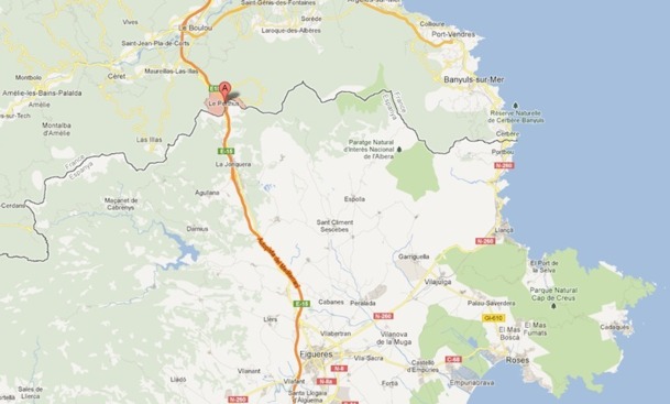 Carte de la région touchée par les incendies. Carte de la région touchée par les incendies.