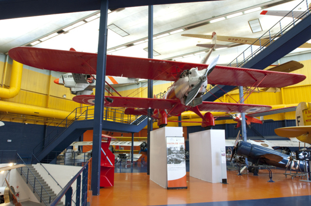 D. Costes et M. Bellonte traversent l'Atlantique à bord du Breguet 19 Super Bidon Point d'interrogation. L'appareil est exposé au Musée de l'Air et de l'Espace du Bourget © Musée de l’Air et de l’Espace – Alexandre Fernandes