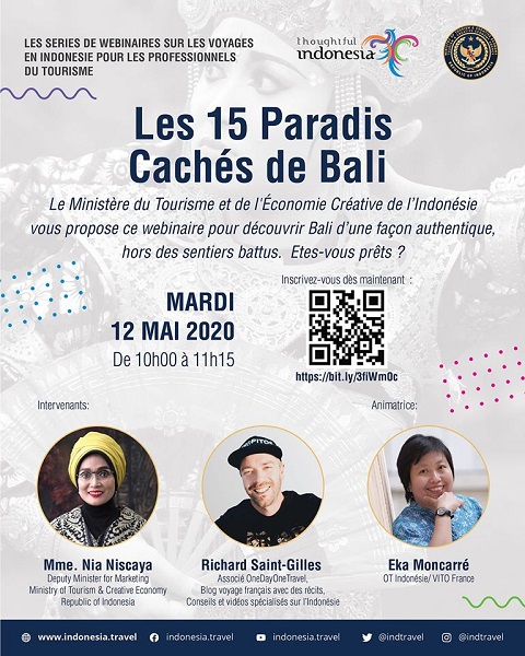 Indonésie : webinaire le 12 mai prochain pour les pros du tourisme Indonésie : webinaire le 12 mai prochain pour les pros du tourisme