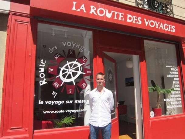 Fabien Hée, jeune vendeur de la Route de Voyages. - DR : L-A.C Fabien Hée, jeune vendeur de la Route de Voyages. - DR : L-A.C