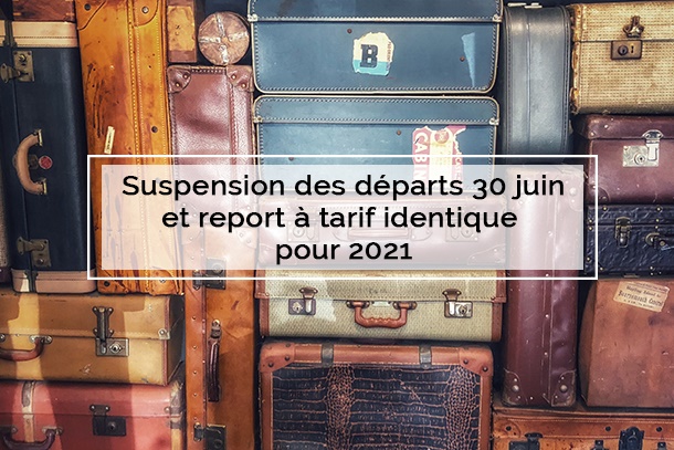 Visiteurs suspend les voyages jusqu'au 30 juin 2020