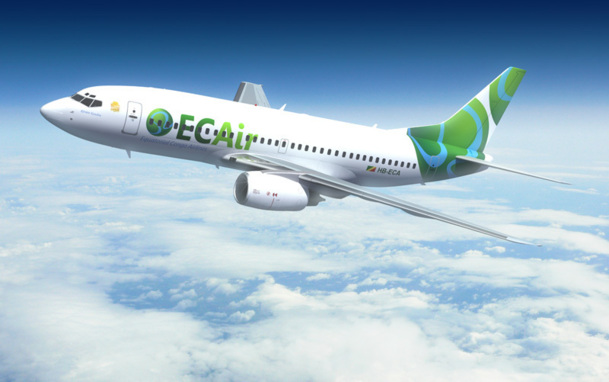 En septembre 2011, une première ligne a été lancée entre Brazzaville et Pointe Noire avec un B-737 de Privatair - DR : Privatair.com En septembre 2011, une première ligne a été lancée entre Brazzaville et Pointe Noire avec un B-737 de Privatair - DR : Privatair.com