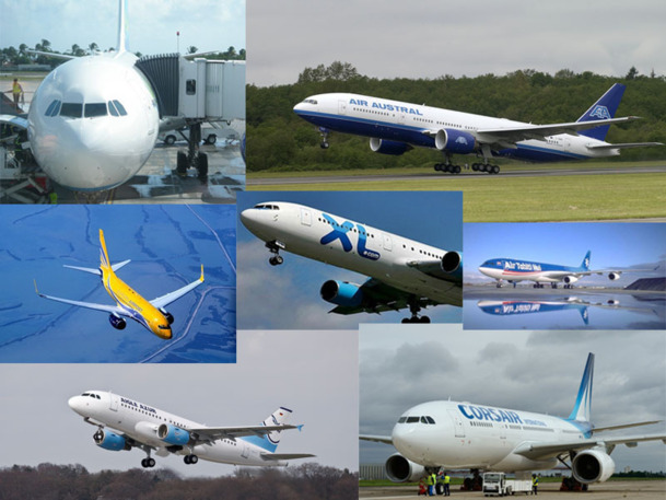 Si on excepte les compagnies régionales, 7 transporteurs se partagent le complément d’Air France - DR Si on excepte les compagnies régionales, 7 transporteurs se partagent le complément d’Air France - DR