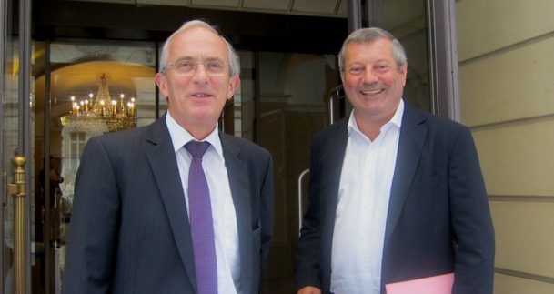 Hervé Bécam le vice-président et Roland Héguy, le président de l'UMIH - DR