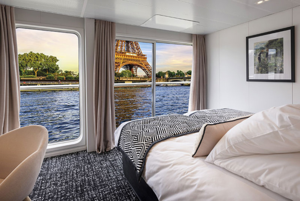 Vue sur la Seine depuis une cabine du MS Renoir de CroisiEurope - DR Gregory Gerault