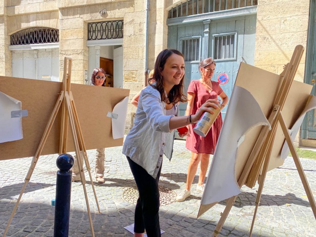 Parmi les 10 activités proposées par Bordeaux en français, découverte et initiation au street art - DR : Voyage en français